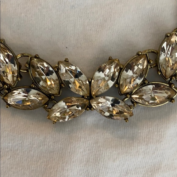 BaubleBar Antique Crystal Necklace Double Stone - Picture 2 of 3